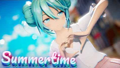 【MMD】可爱甜心 靓丽盘发YYB式MIKU「Summertime」